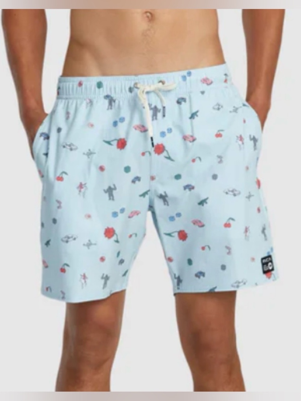 RVCA boys swim board shorts L 14